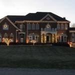 house with outside holiday lighting design northern virginia