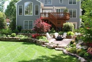 Backyard patio and landscaping services in Leesburg