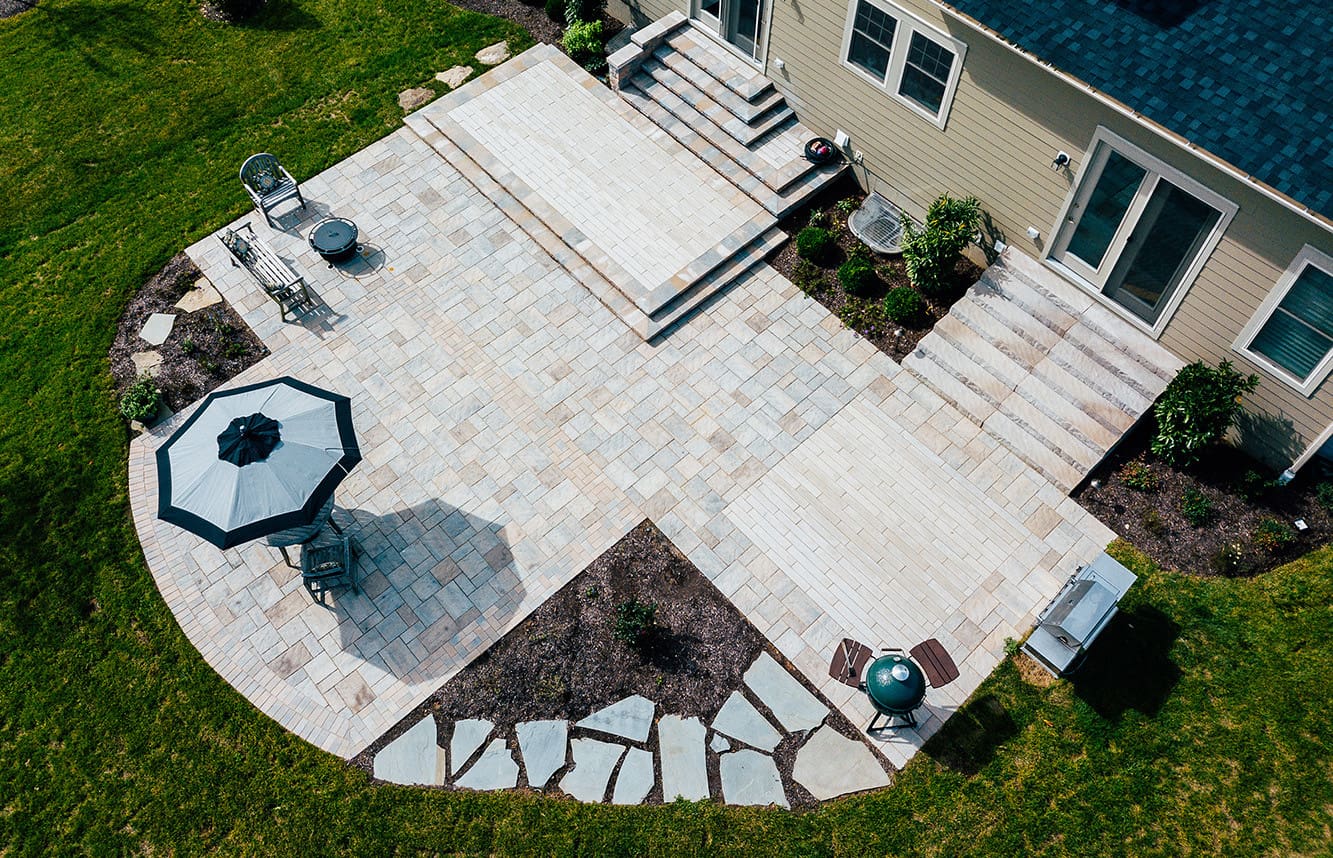 custom stone patios in great falls, leesburg, willowsford